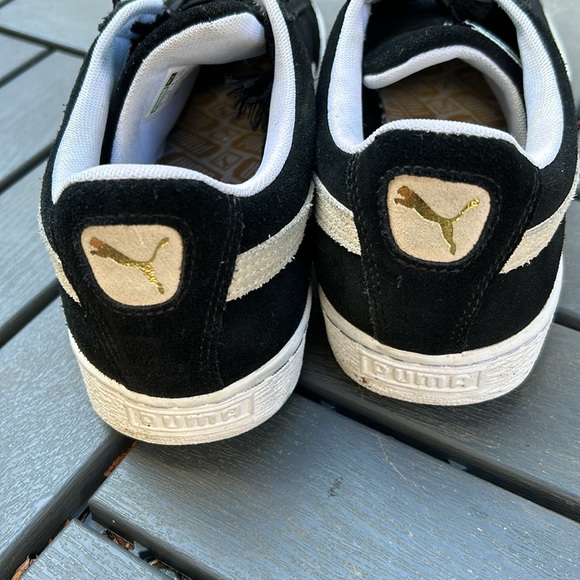 Classic men’s black & cream Puma Suedes size 12US - Picture 9 of 9